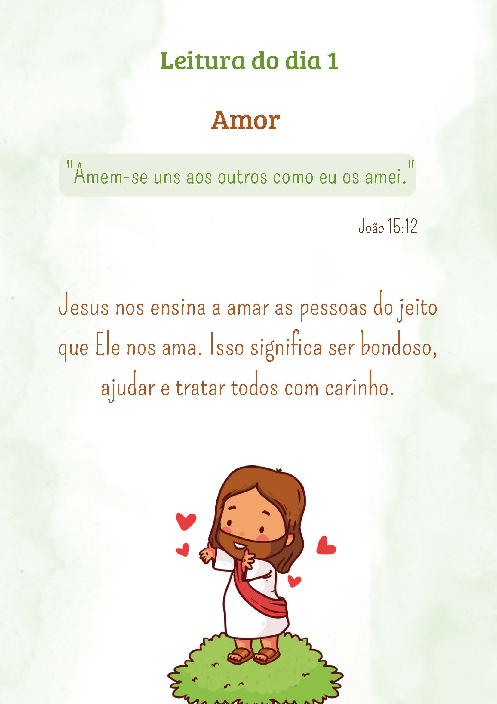 Página interna do caderno